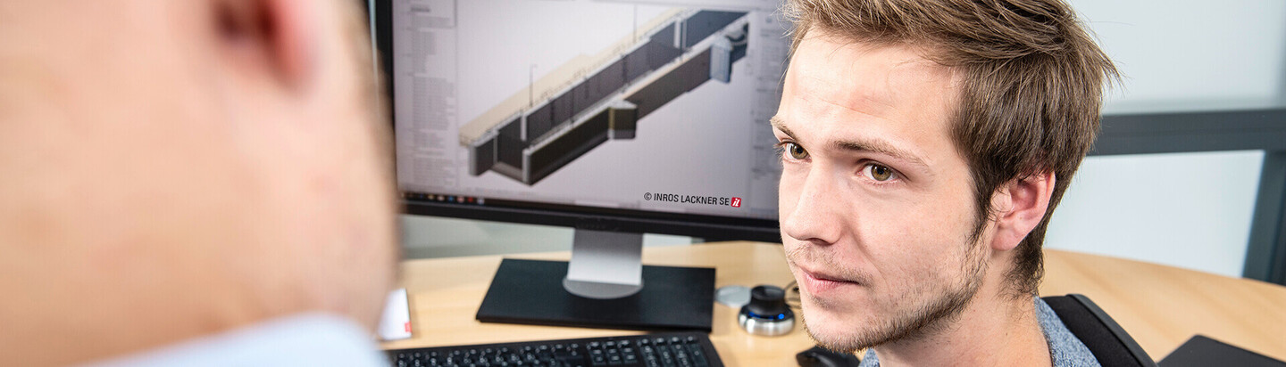 Employees coordinate the 3D model of the Kassel city lock